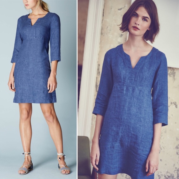 boden linen tunic dress